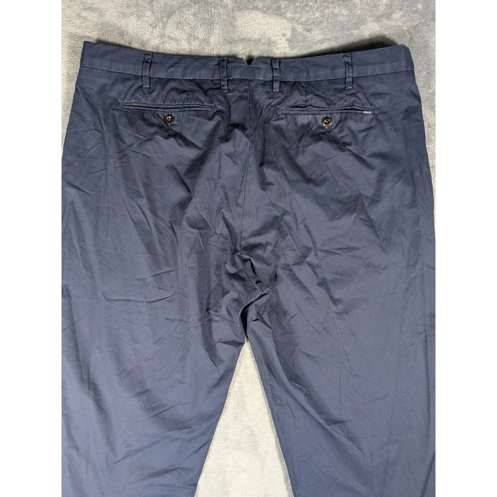 Polo Ralph Lauren Men's Classic Fit Chino Pants Navy Blue Pima Cotton 40x30